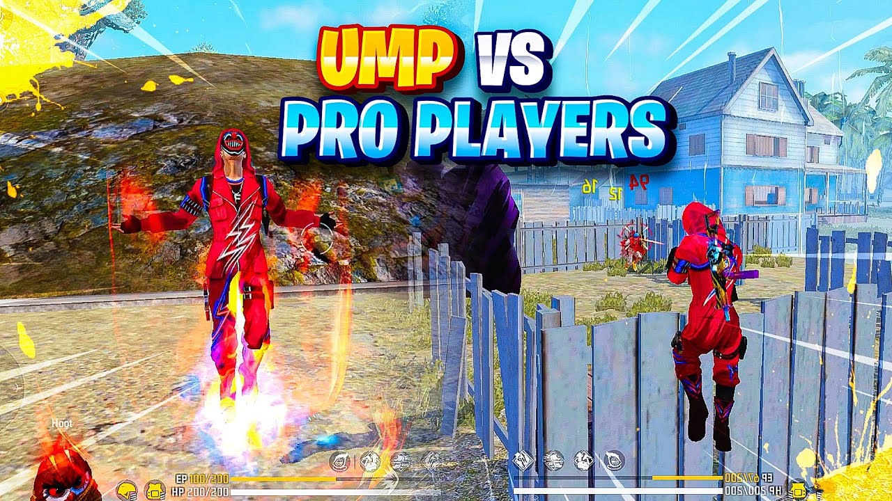 Badge99 Only UMP Challenge Against Pro Players🔥 - Garena Free Fire
