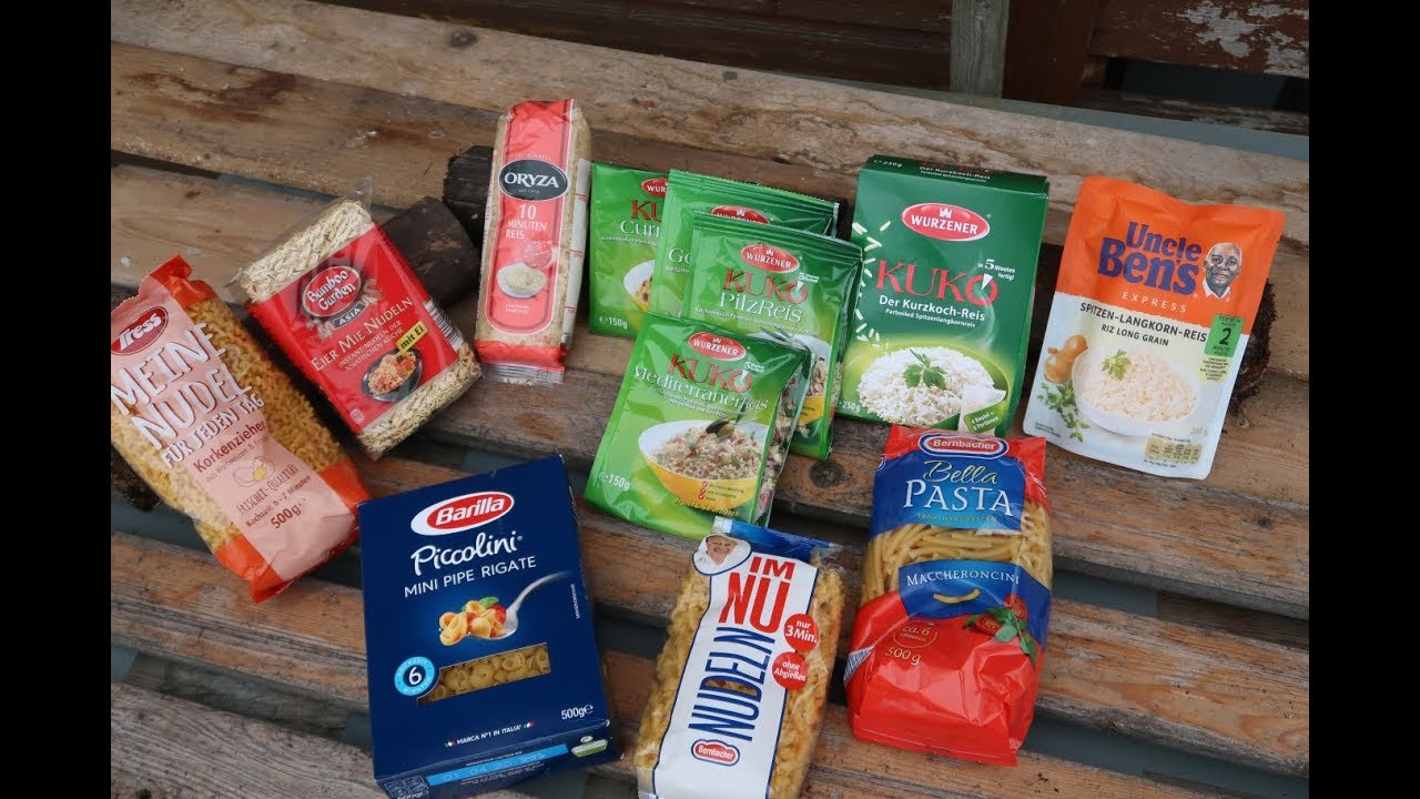 Produktinfos für die Outdoorküche 1 - Nudeln+Reis