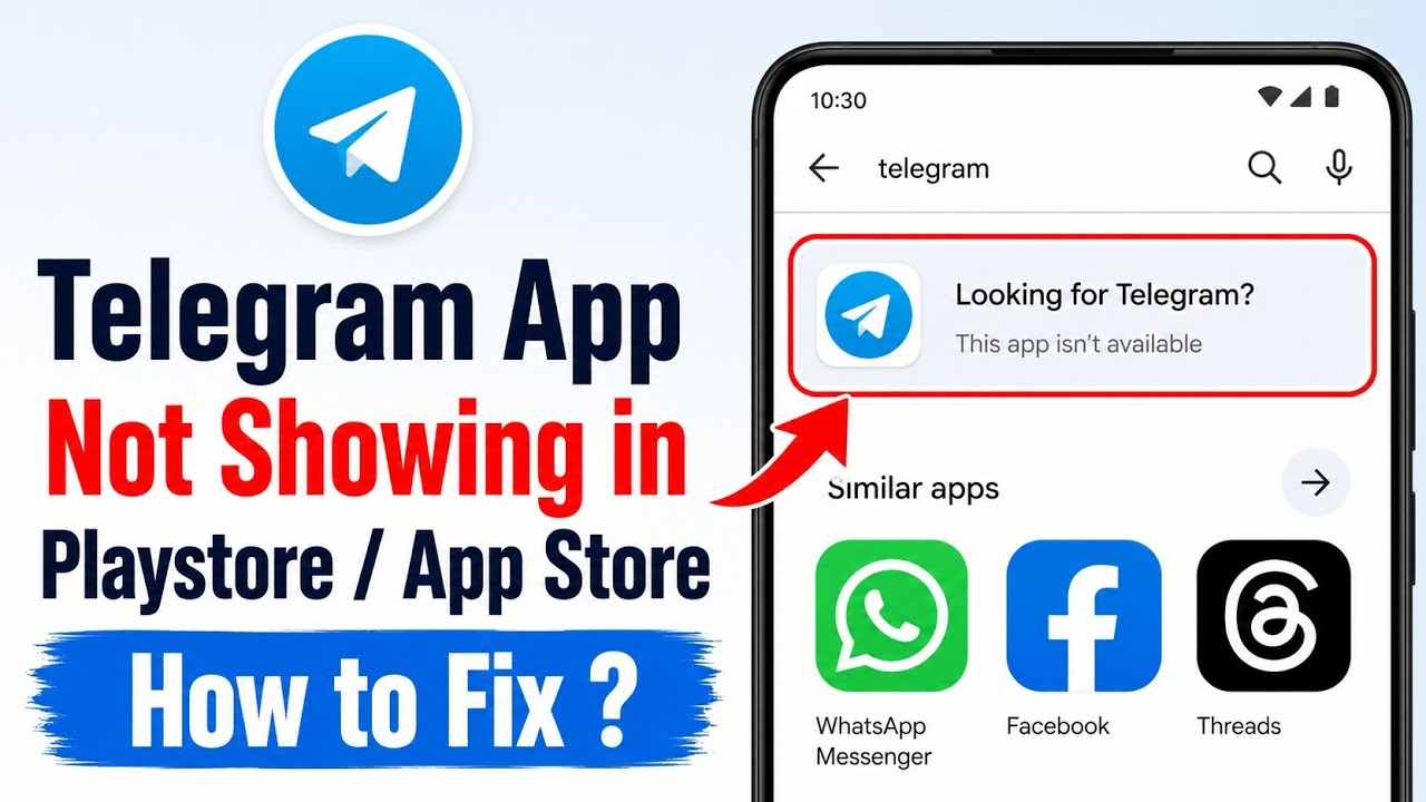 Fix Telegram App Not Showing in Playstore and App Store | Telegram This App isn't Available Problem