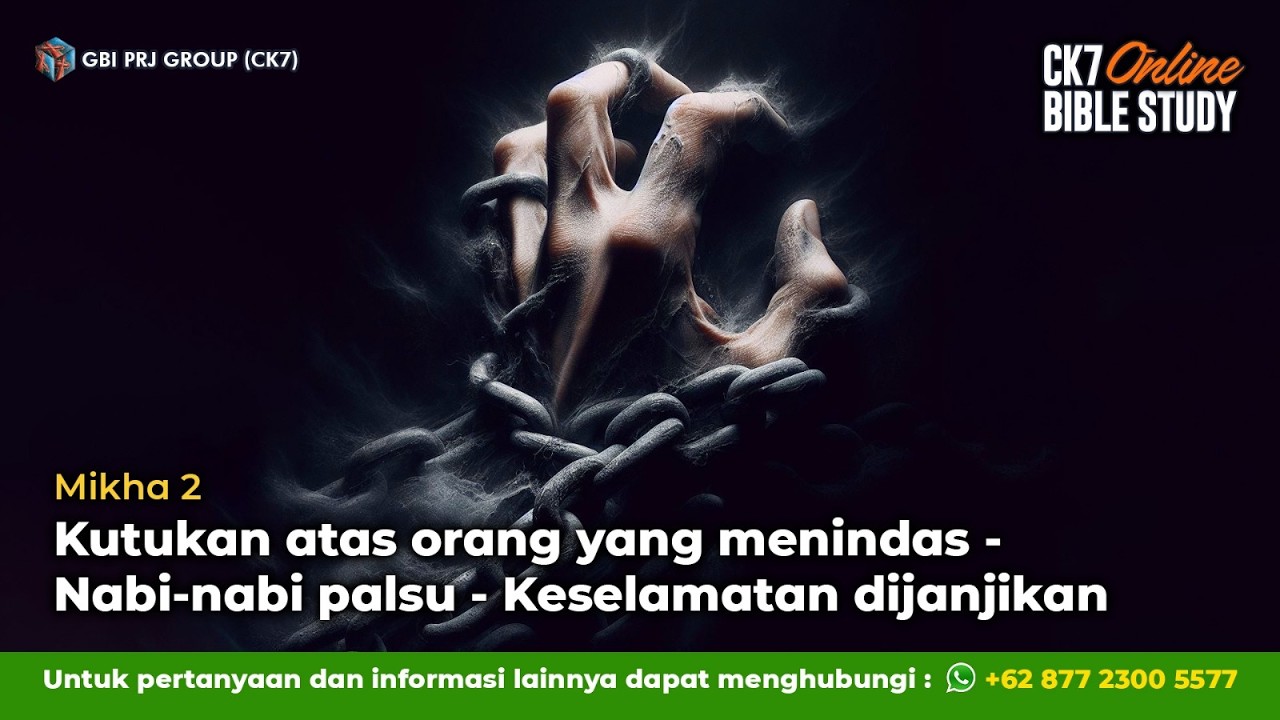 Bible Study Mikha 2