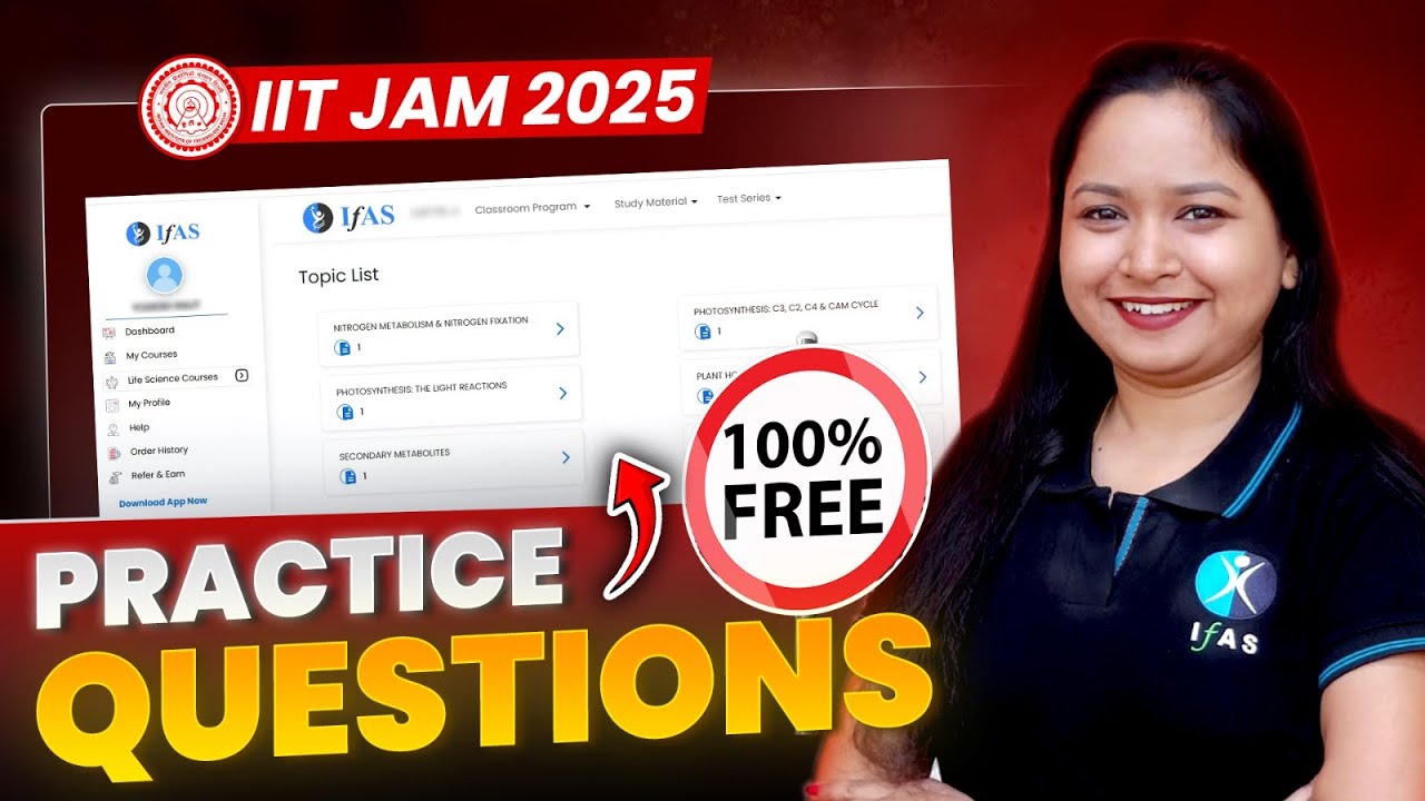 Unlock Free IIT JAM Biotechnology Test Series with Top PYQs!