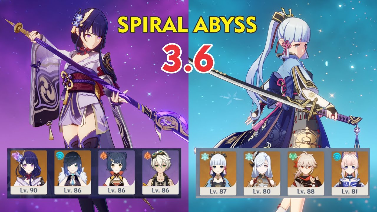Raiden & Ayaka New Spiral Abyss Floor 12 V3.6