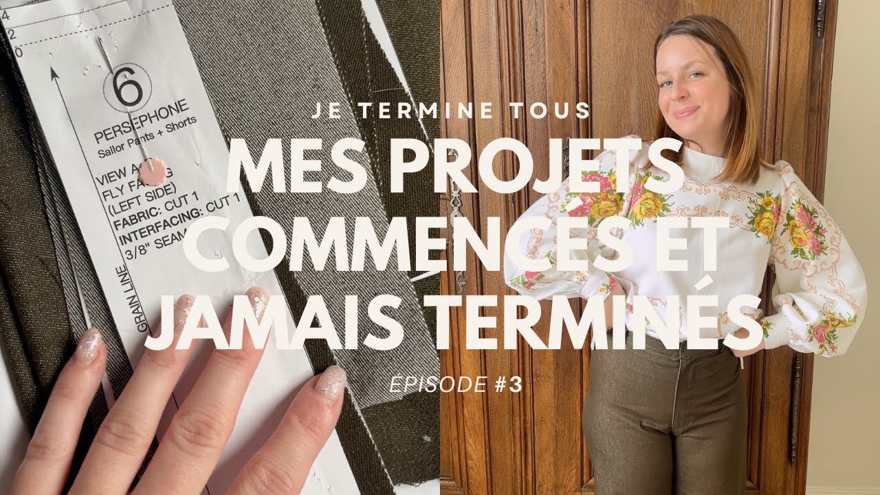 #3 - Je termine mes projets commencés et jamais terminés (une blouse Alice dans une vieille nappe 🌷)