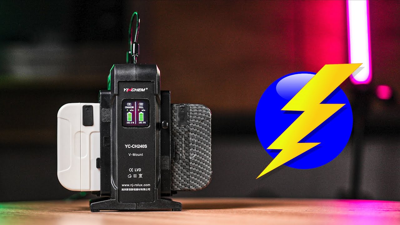 BEST V-MOUNT BATTERY CHARGER? YINCHEM Dual channel Adaptive Smart Fast Charger YC-CH240S REVIEW