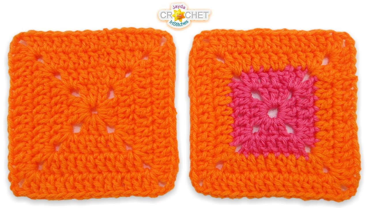 Solid Double Crochet Granny Square - Beginners Pattern & Tutorial