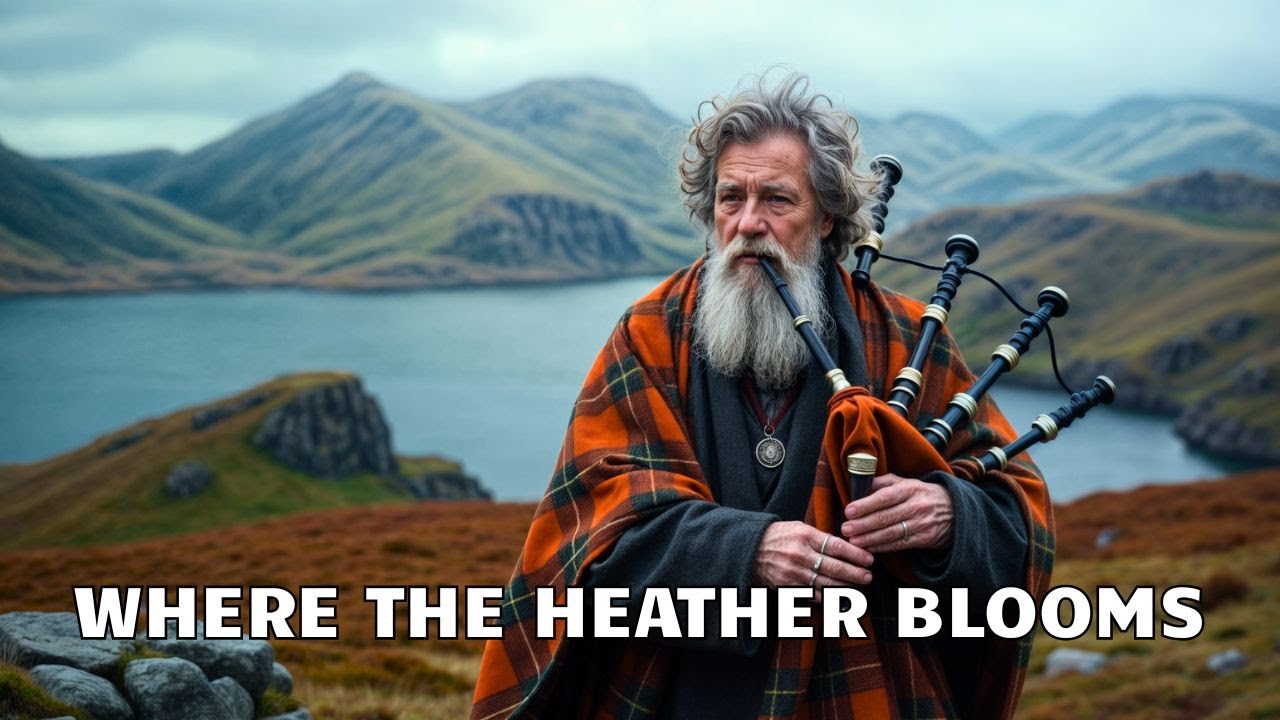 Celtic Bagpipe Music🎵WHERE THE HEATHER BLOOMS🎵 LEGENDARY SCOTTISH  AND IRISH MELODY