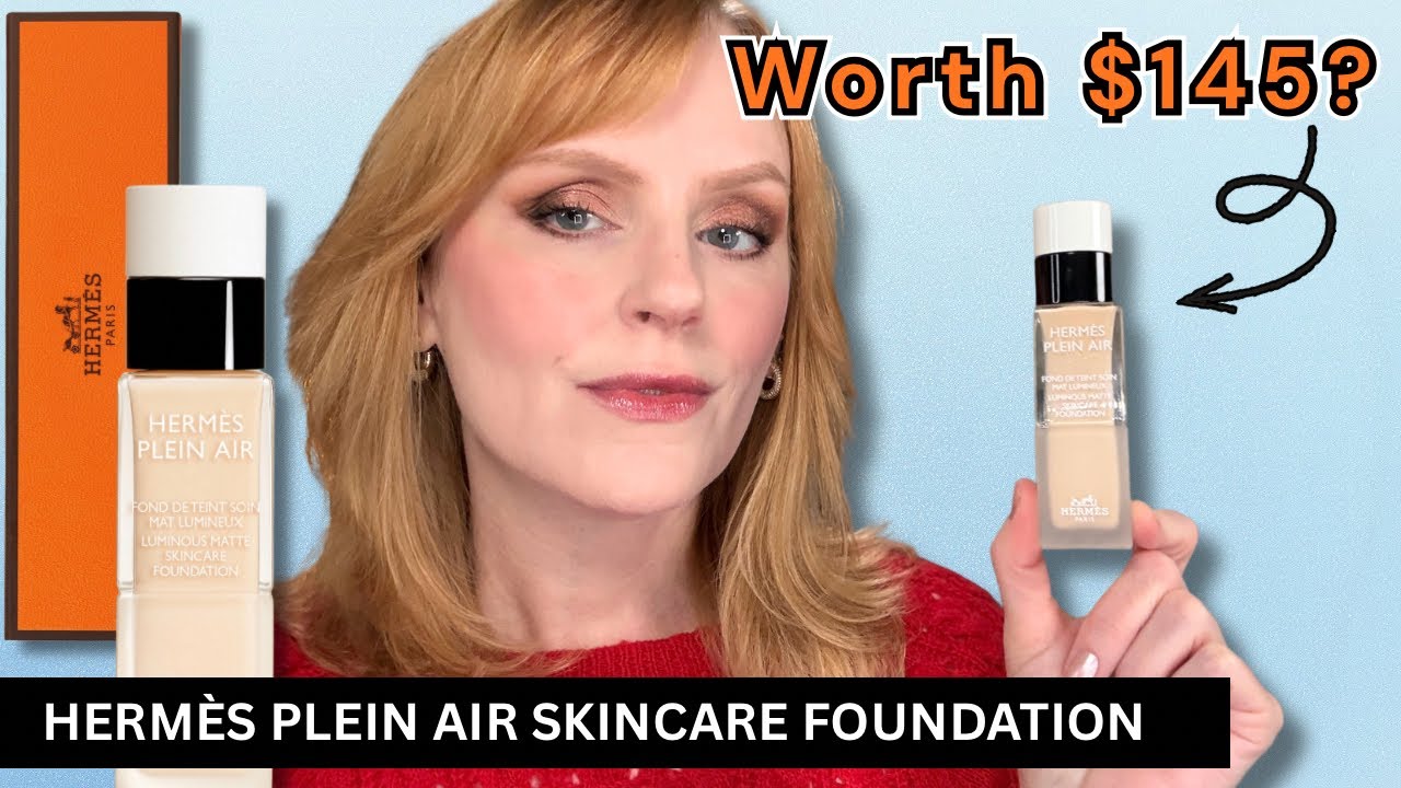 NEW HERMÈS Plein Air Luminous Matte Foundation - Worth $145? l Full-day wear test for mature skin