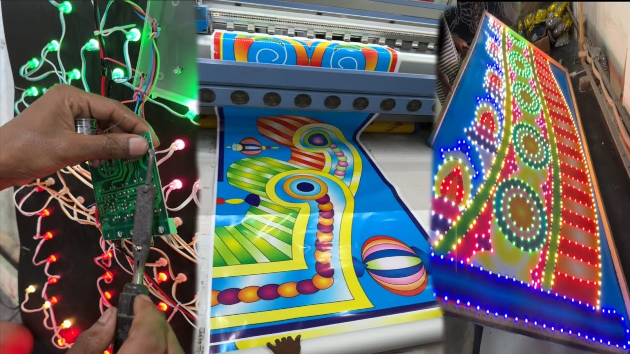 World Famous LED LIGHT Board Making at Chandannagar (India) 
