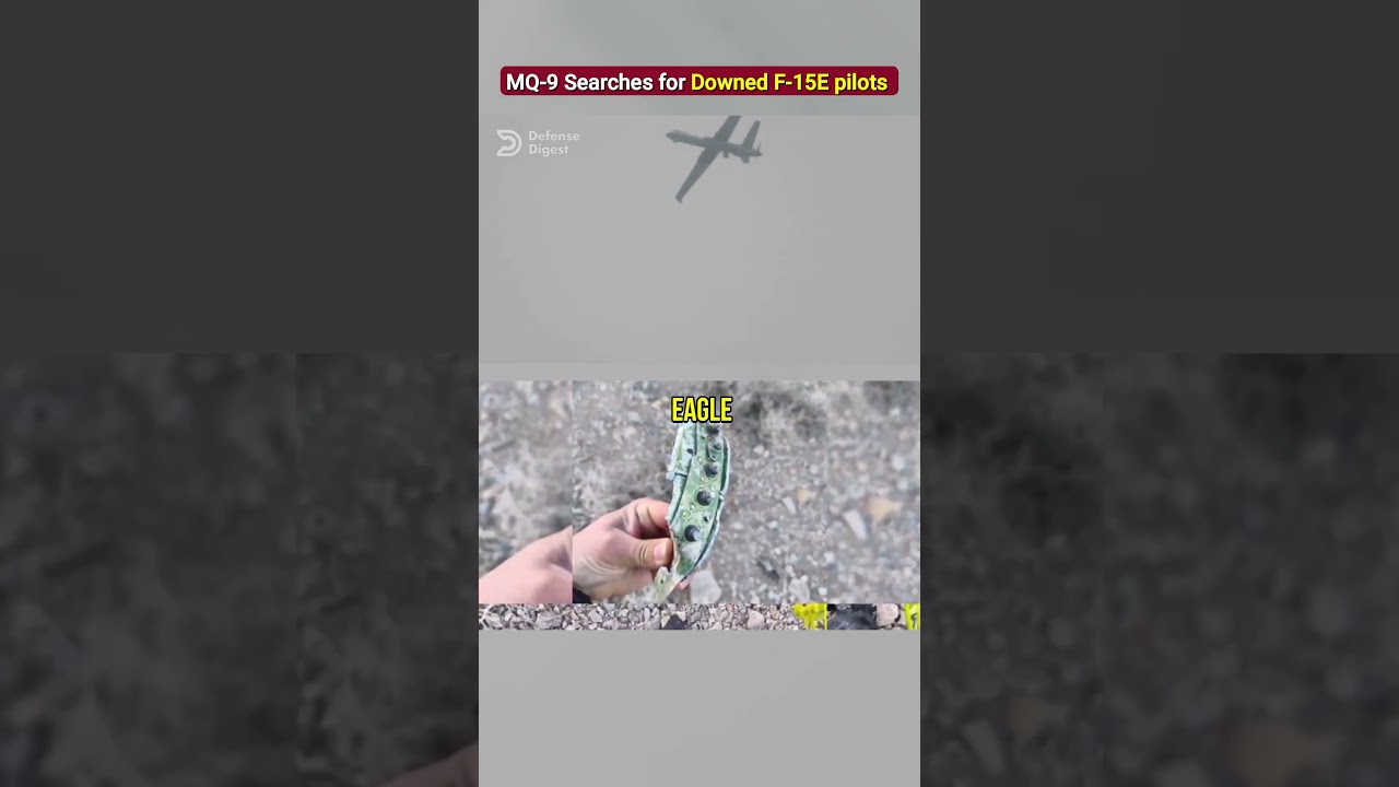 Беспилотник MQ-9 ведет поиски экипажа сбитого истребителя F-15E в Иране!
