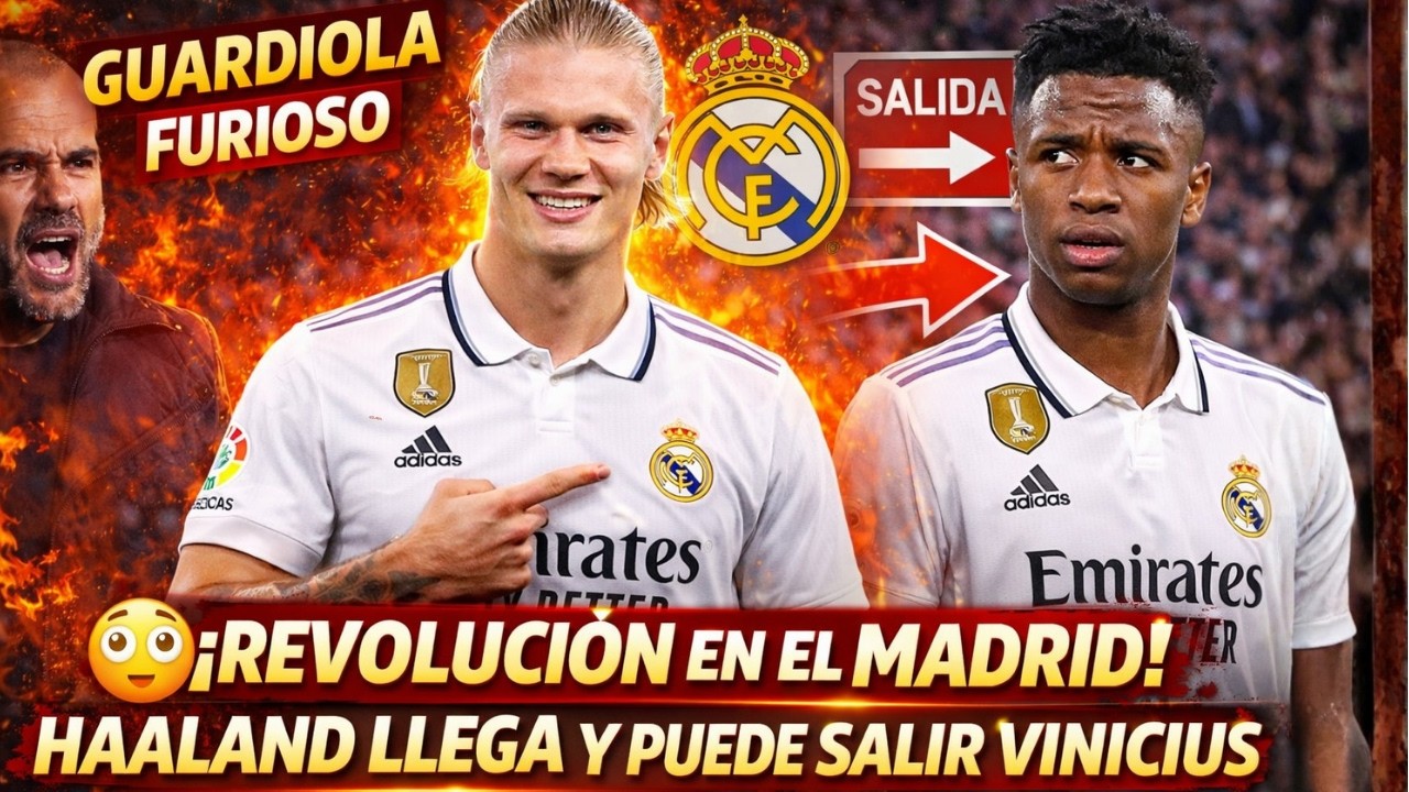 😳 ¡REVOLUCIÓN EN EL MADRID! HAALAND LLEGA Y PUEDE SALIR VINICIUS NOTICIAS DEL REAL MADRID HOY