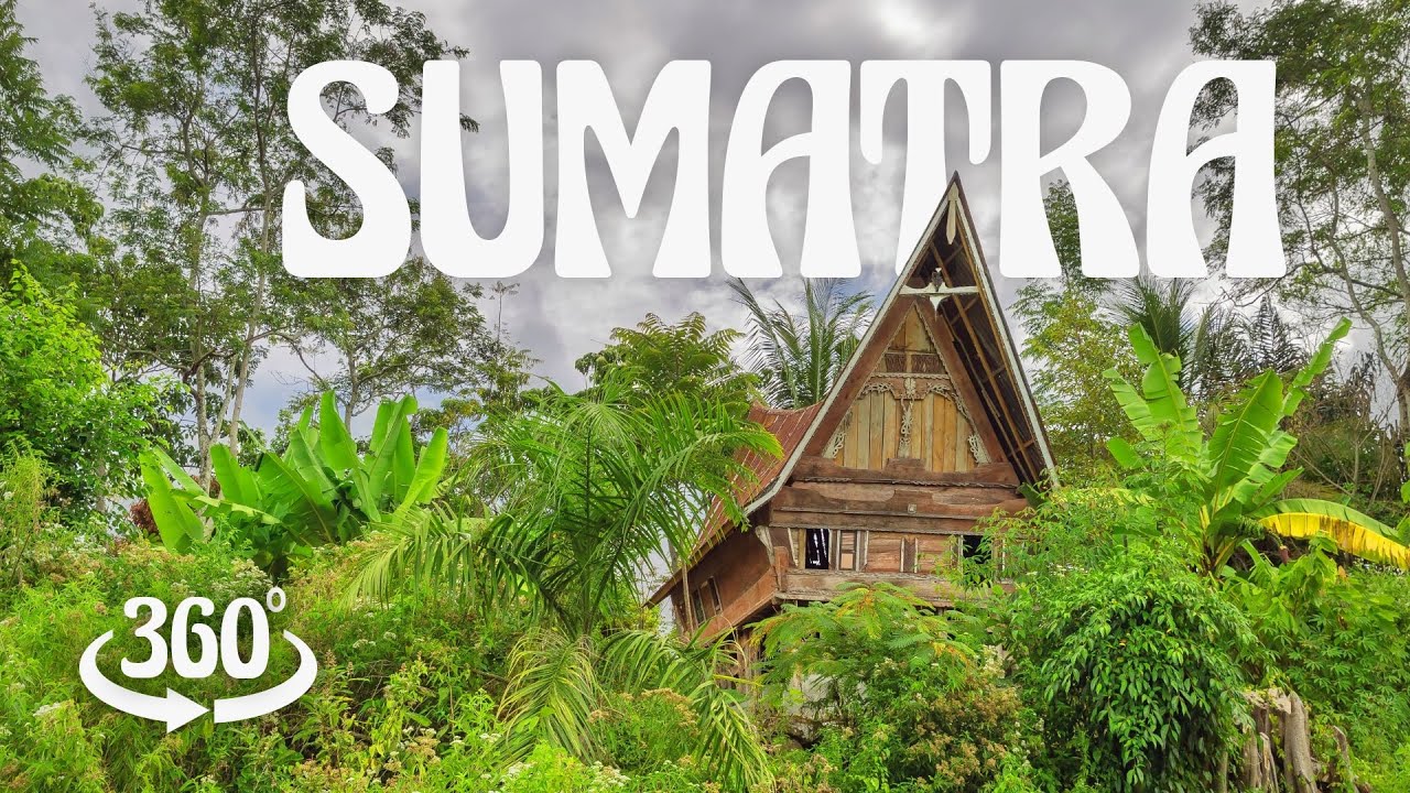8K Unique Indonesian immersion journey in SUMATRA - 360 VR video