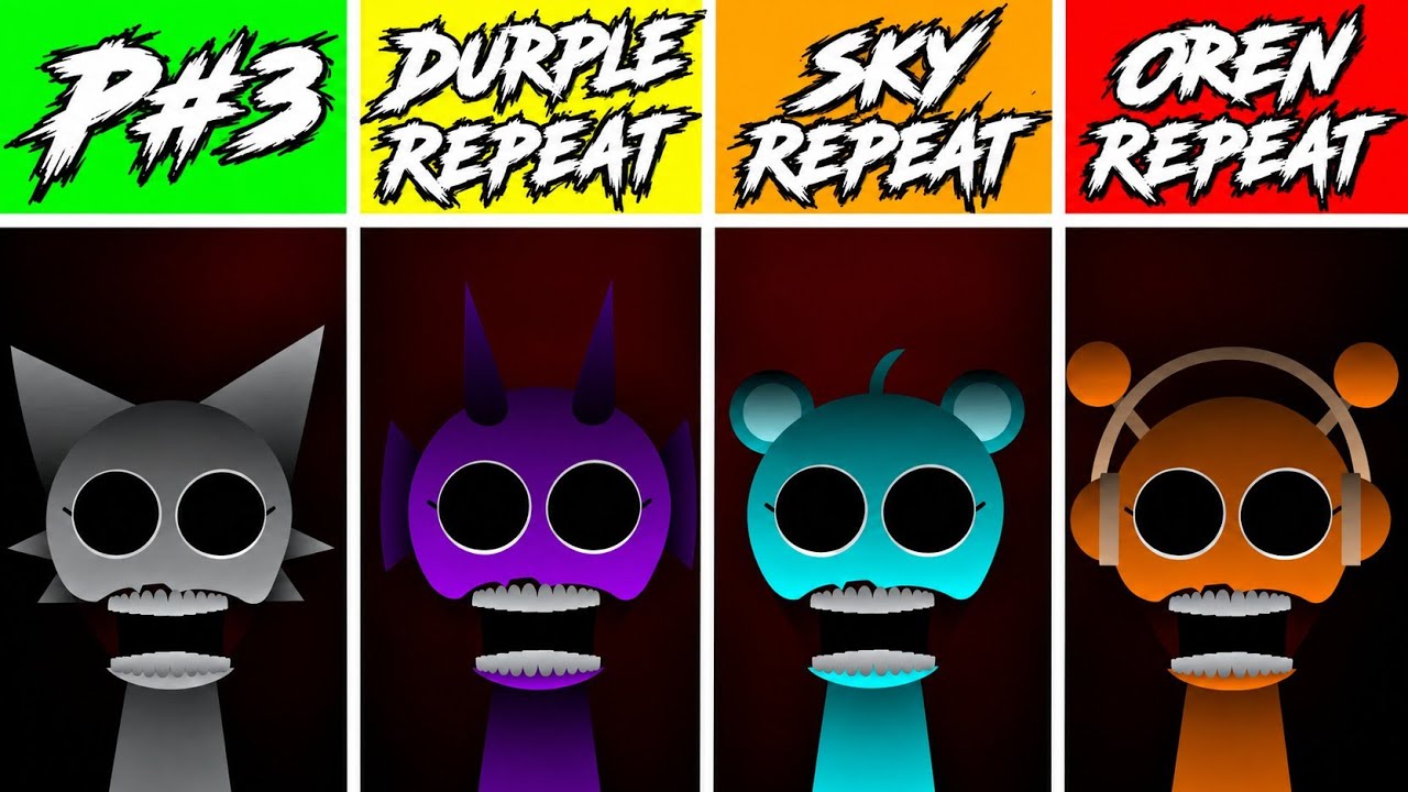 Incredibox Sprunki Phase 1-2-3-4-5 Everyone Repeat After Phase 3
