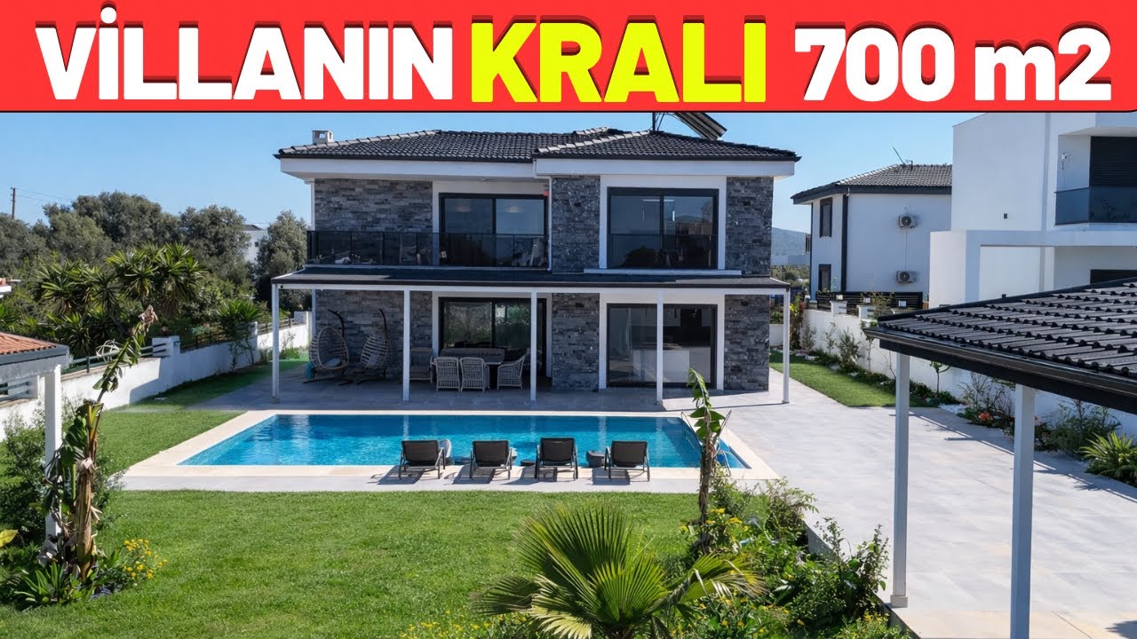 GER&Ccedil;EK BİR VİLLA 700 m2 BAH&Ccedil;E-A712 #didimdesatılık  