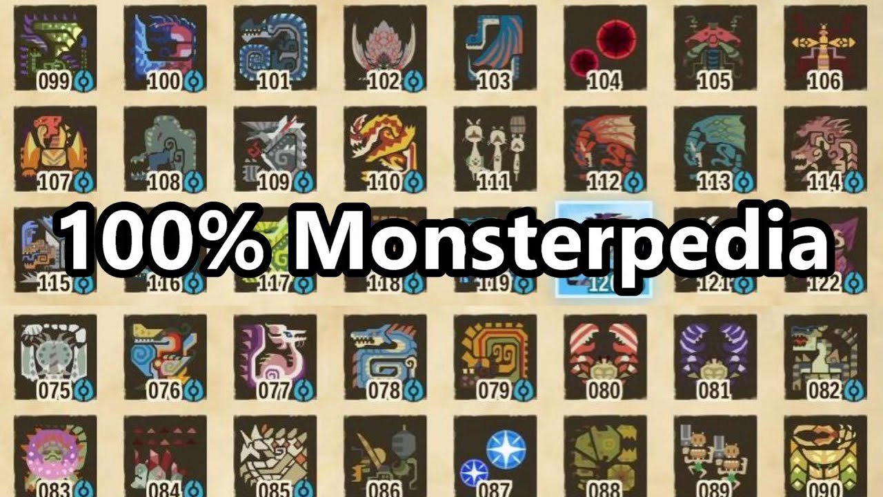 Full Monsterpedia - Monster Hunter Stories 2 - High Rank, Low Rank & Bosses (Monsterpedia: Master)