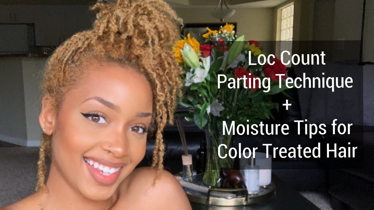 How to Keep Locs Moisturized + Loc Count and Parting Details | Color Treated Locs
