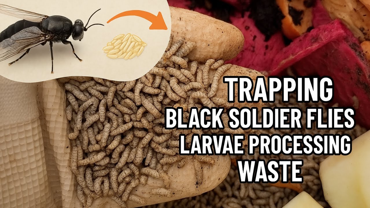 100% Successful Black Soldier Fly Egg Trapping – Turn Organic Waste into Gold!