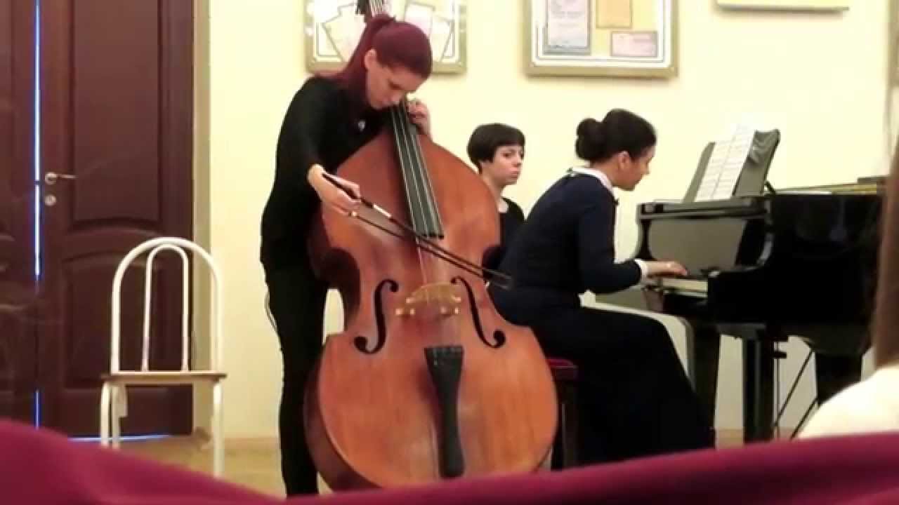 J. S. Bach. Arioso. Playing Tamara Zhukova (double bass) (26.03.2015)