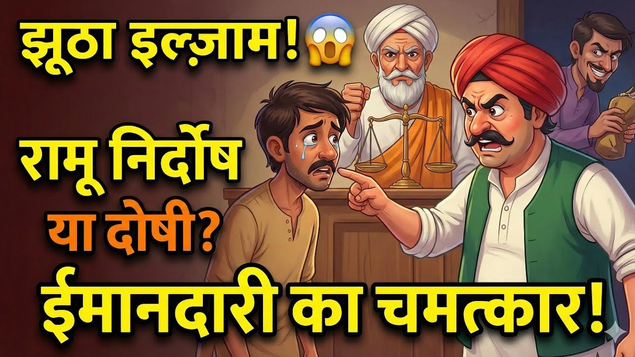 👉 रामू पर झूठा इल्ज़ाम! 😱 ईमानदारी का चमत्कार | Hindi Moral Story | Uriya Ki Kahaniya
