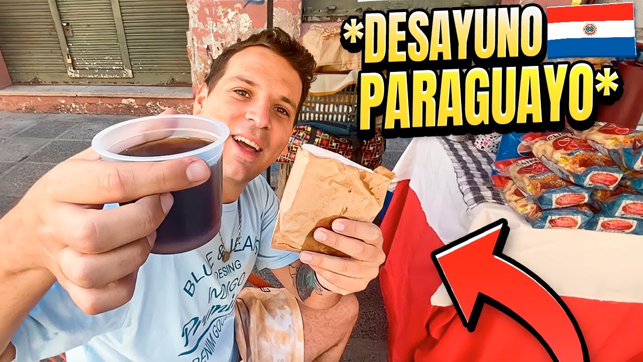 PROBANDO EL TÍPICO “DESAYUNO PARAGUAYO” 🇵🇾 CHIPA Y COCIDO 👈