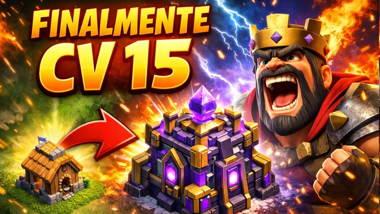 FINALMENTE CHEGUEI NO CV 15! 😱 Veja a evolução da minha vila no Clash of Clans