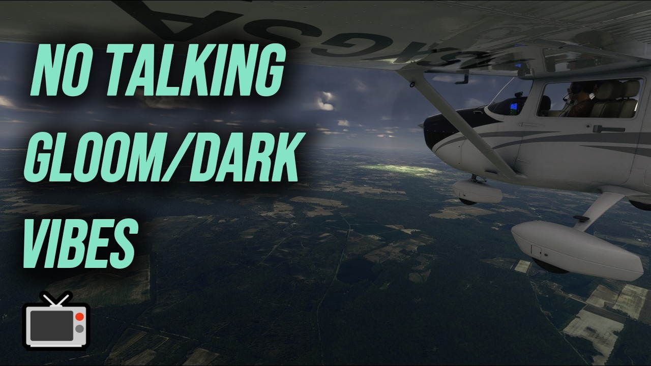 Myrtle Beach to Columbia 🇺🇸 | Stormy Gloom & Heavy Overcast | Cessna 172 Skyhawk