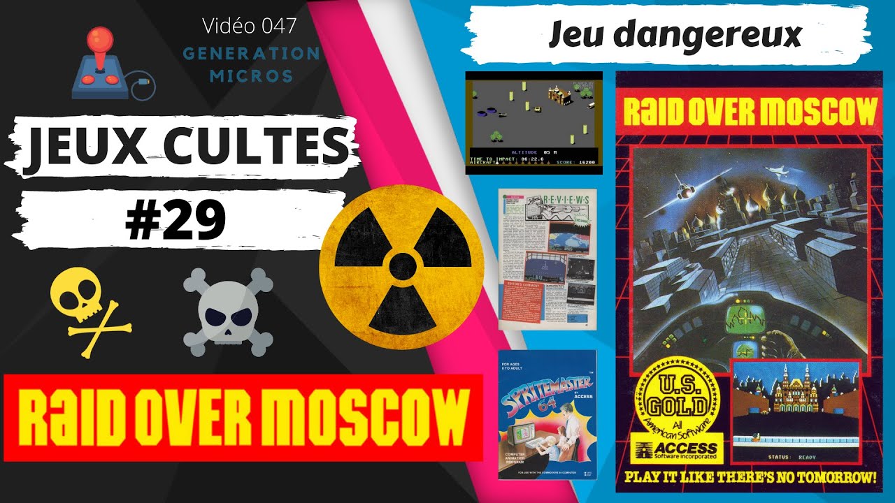 Jeux Cultes : Raid Over Moscow, sur Commodore 64, Apple 2, Amstrad CPC, ZX Spectrum, Atari XL/XE