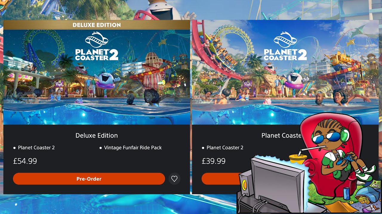Planet Coaster 2: Deluxe Edition vs Planet Coaster 2: Standard Edition - What Edition Should I Buy?