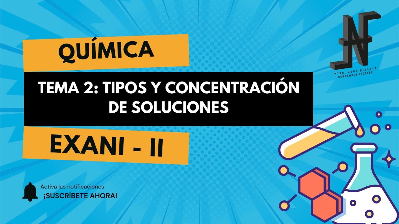 𝐓𝐢𝐩𝐨𝐬 𝐲 𝐜𝐨𝐧𝐜𝐞𝐧𝐭𝐫𝐚𝐜𝐢𝐨́𝐧 𝐝𝐞 𝐬𝐨𝐥𝐮𝐜𝐢𝐨𝐧𝐞𝐬. 𝐓𝐞𝐦𝐚 𝟐. 𝐐𝐮𝐢́𝐦𝐢𝐜𝐚, 𝐄𝐗𝐀𝐍𝐈 - 𝐈𝐈.
