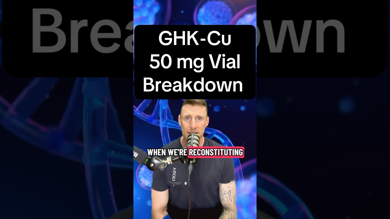 Reconstituting the GHK-Cu 50 mg vial #ghkcu #peptide #peptidetherapy #shorts #shortsvideo