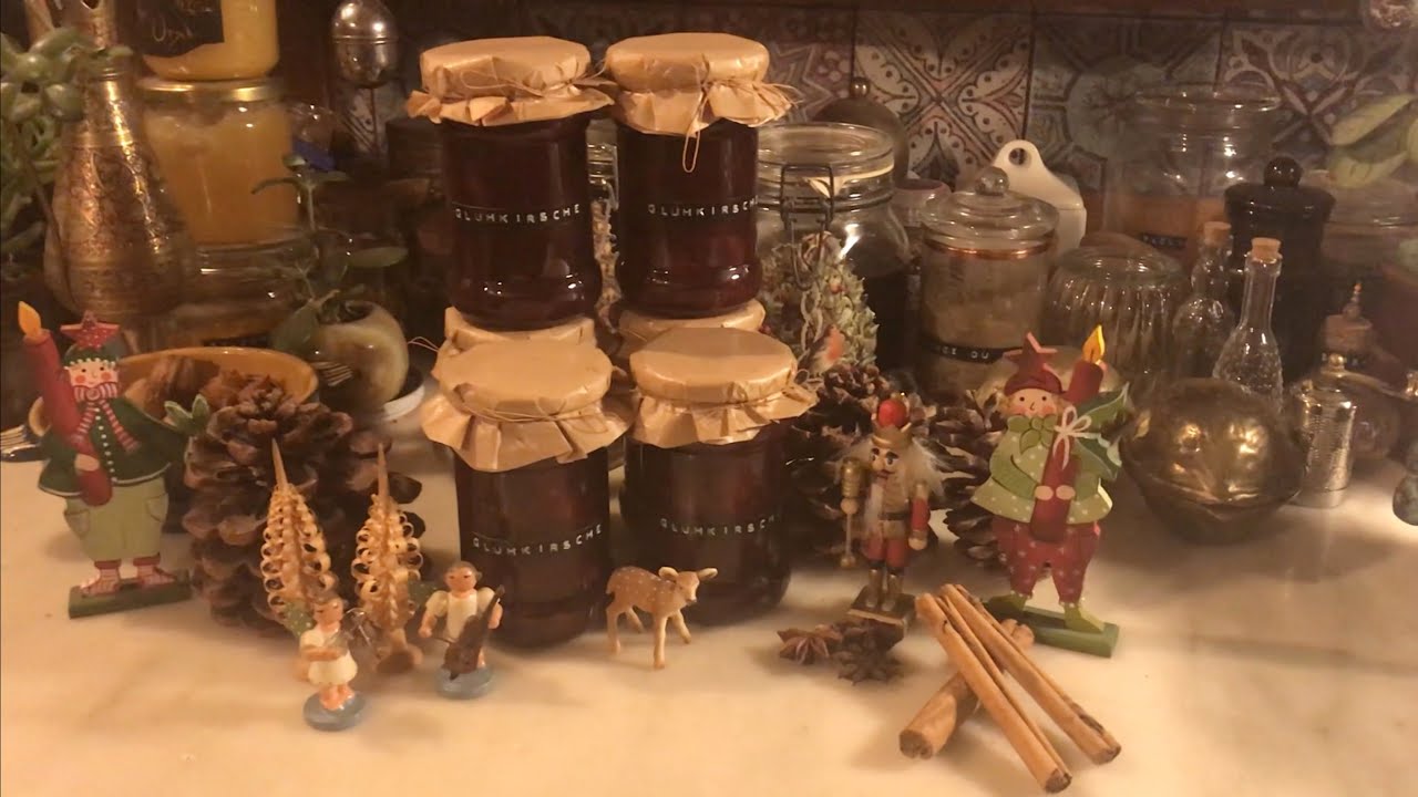 TANTES GLÜHKIRSCH-KONFITÜRE | Glühwein-Marmelade mit Kirschen und einem Schuss Rum