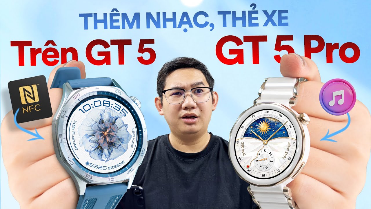 Cách thêm nhạc, thêm thẻ NFC, chụp màn hình: Huawei Watch GT5 và GT5 Pro