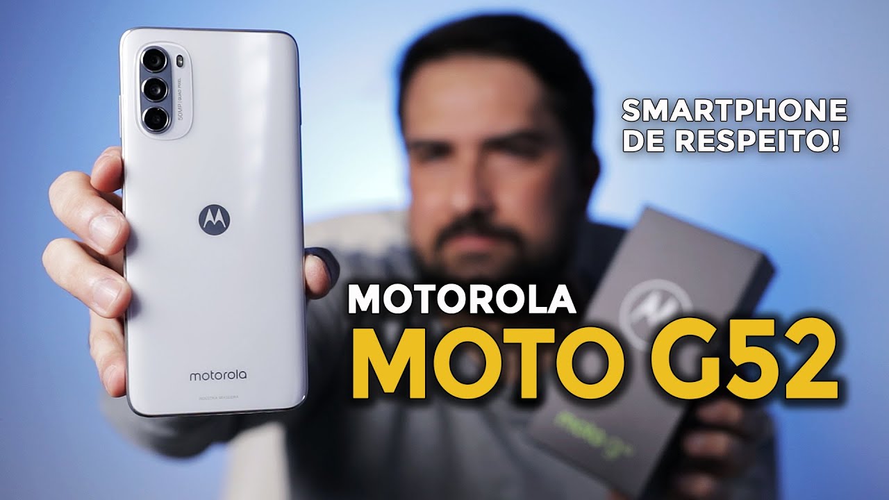 MOTOROLA MOTO G52: TEM TELA OLED DE 90 HZ, SNAPDRAGON E CÂMERA DE 50MP | GUIA COMPLETO