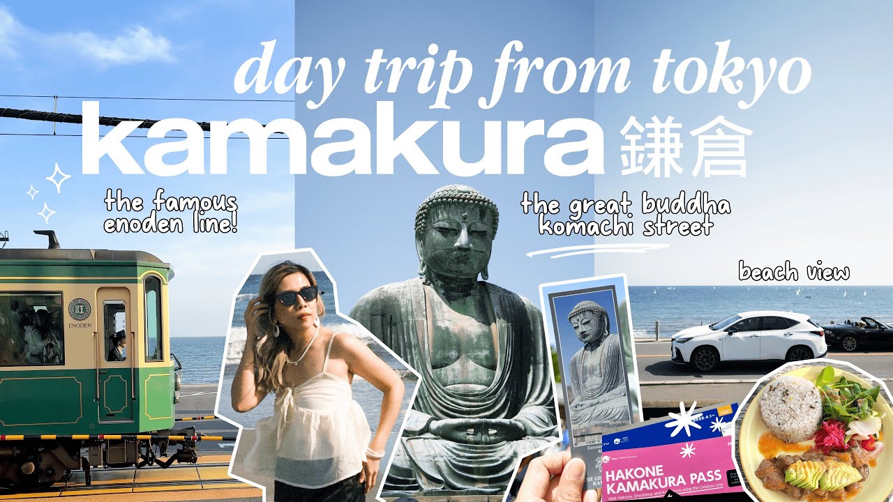 Day Trip to Kamakura from Tokyo 🇯🇵 itinerary and guide, enoden line, beach view | Jane Timbengan