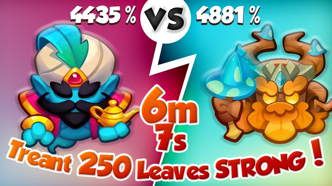 TREANT 250 Leaves Can Give GENIE a Fight! 6:07 mins | PVP Rush Royale