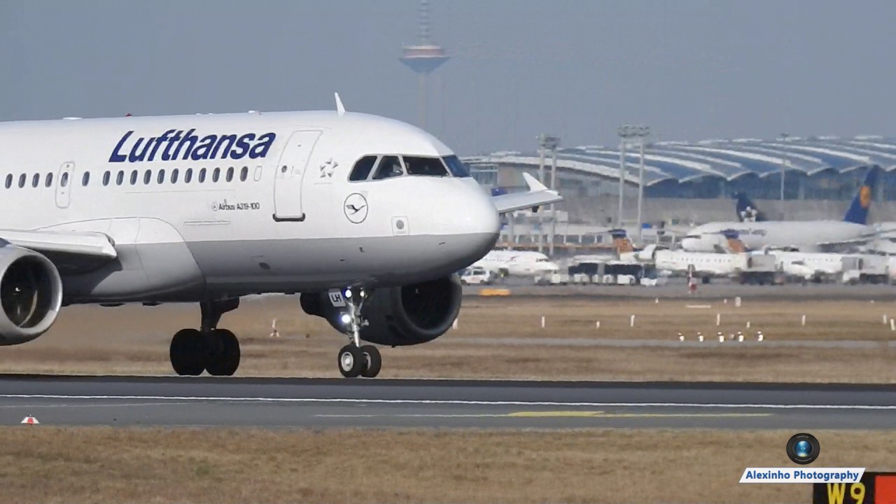 Lufthansa Abflug von Frankfurt Flughafen