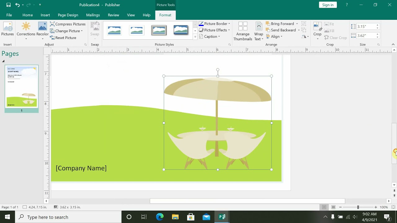 Microsoft Publisher 2019   Working with Templates