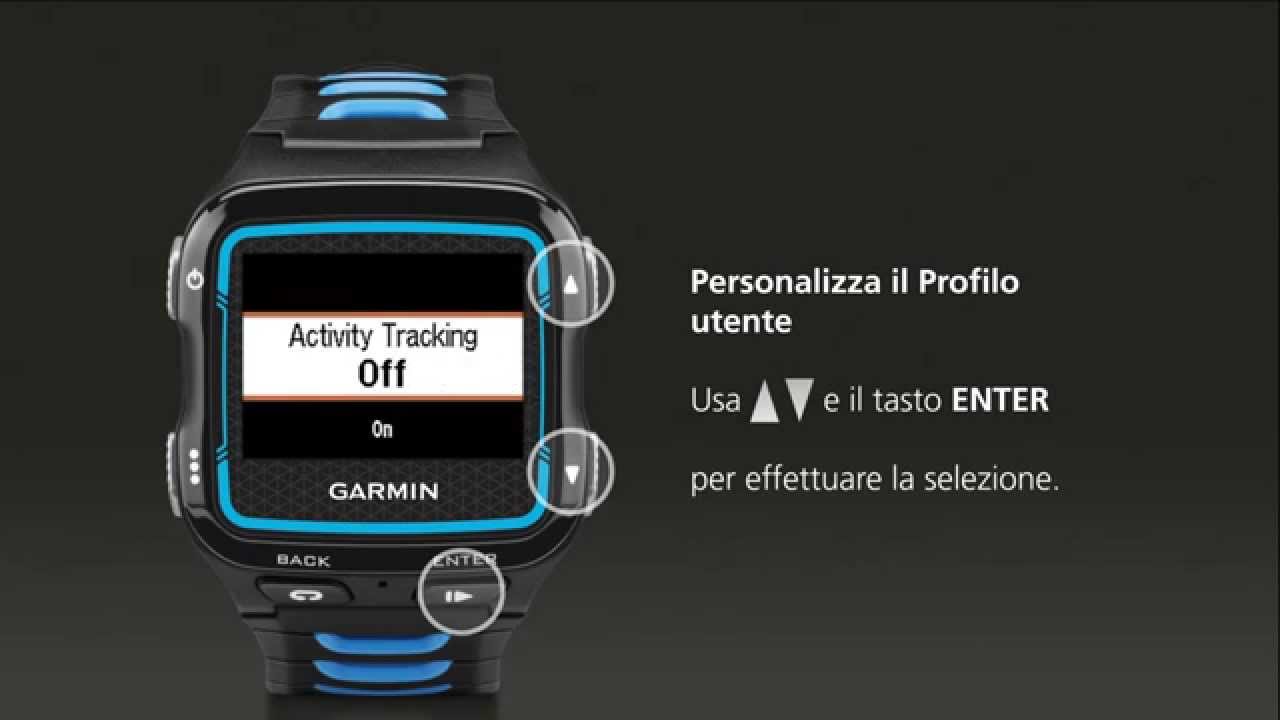 Garmin Forerunner 920XT - Operazioni preliminari (Italiano)