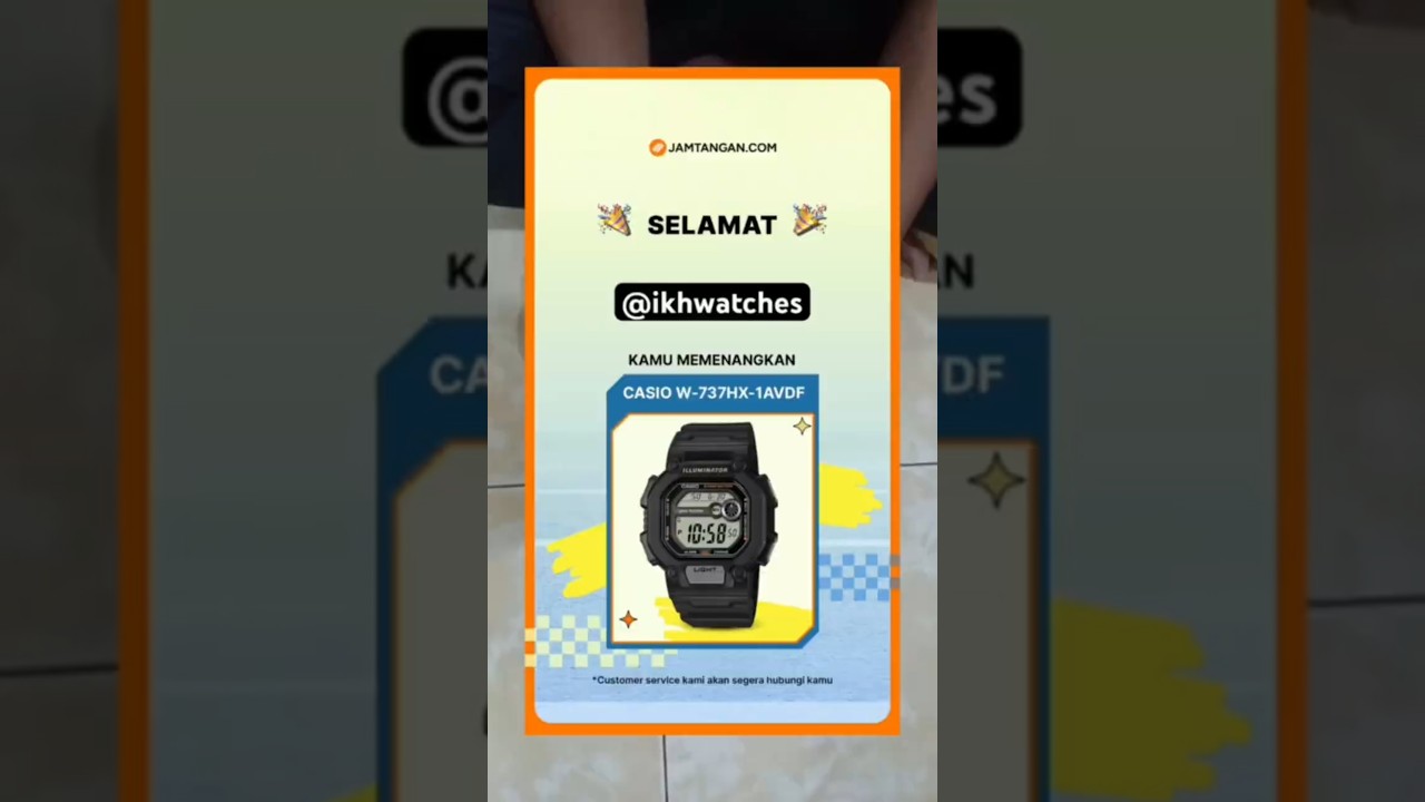 Unboxing Giveaway no tipu-tipu dari @jamtangandotcom terimakasih dan sukses selalu🙏 #casio