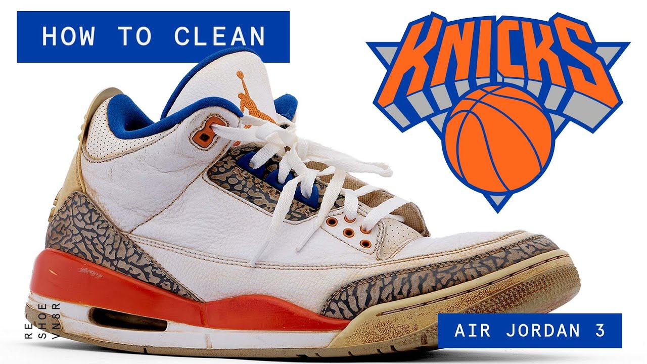 Восстановление кроссовок Air Jordan 3 от Knicks