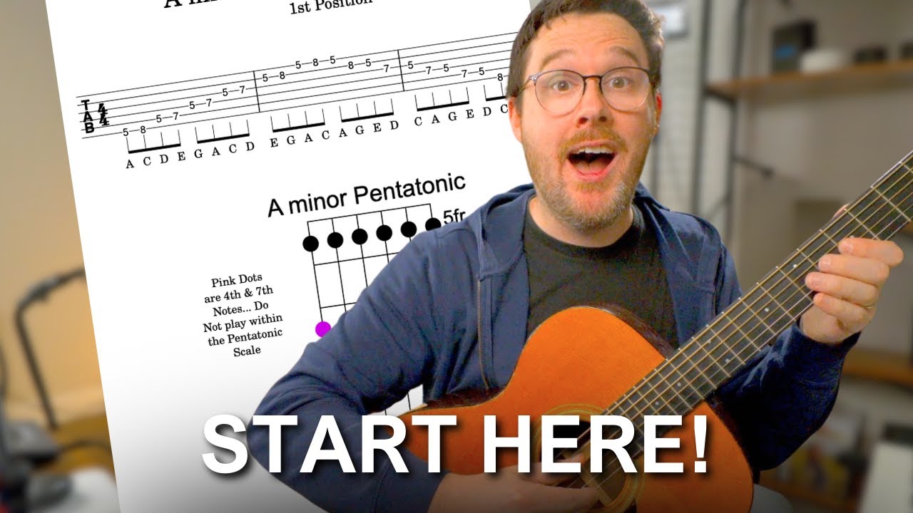 How To MASTER The Pentatonic Scale on Guitar! (Lesson 1)