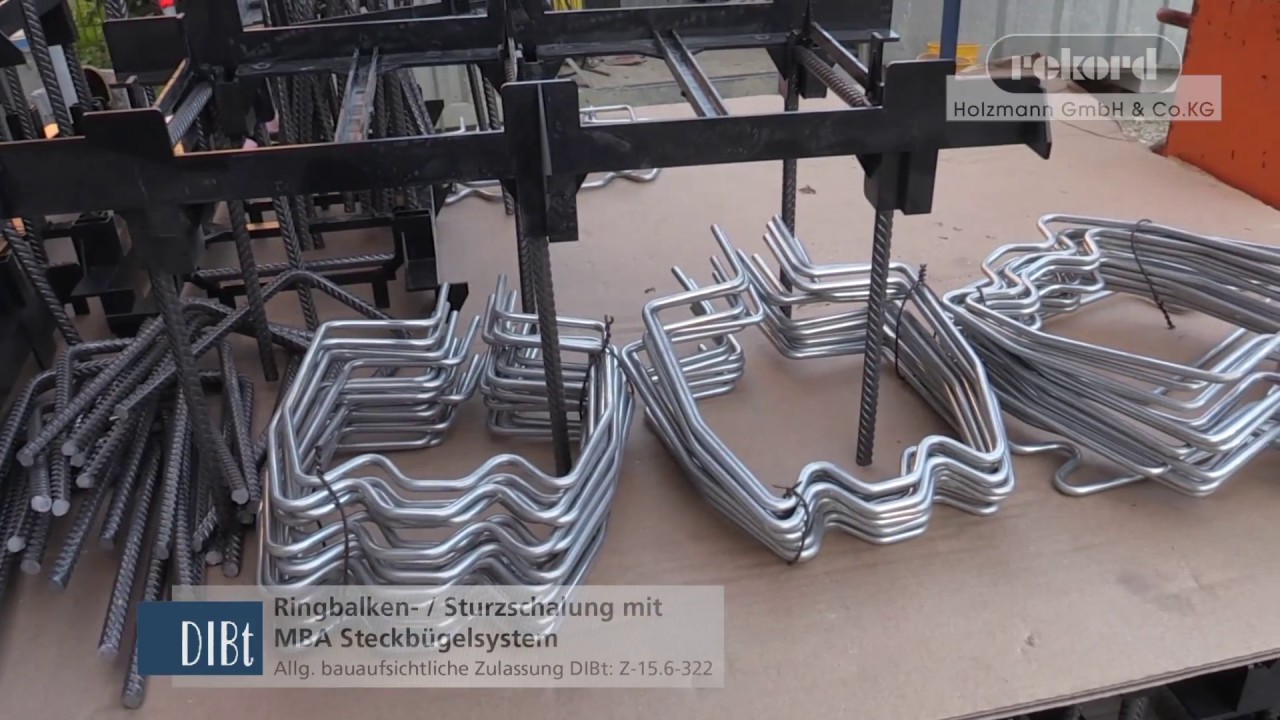 rekord Holzmann Ringbalkenschalung mit MBA Steckbügelsystem (DIBt-Zulassung Z-15.6-322)