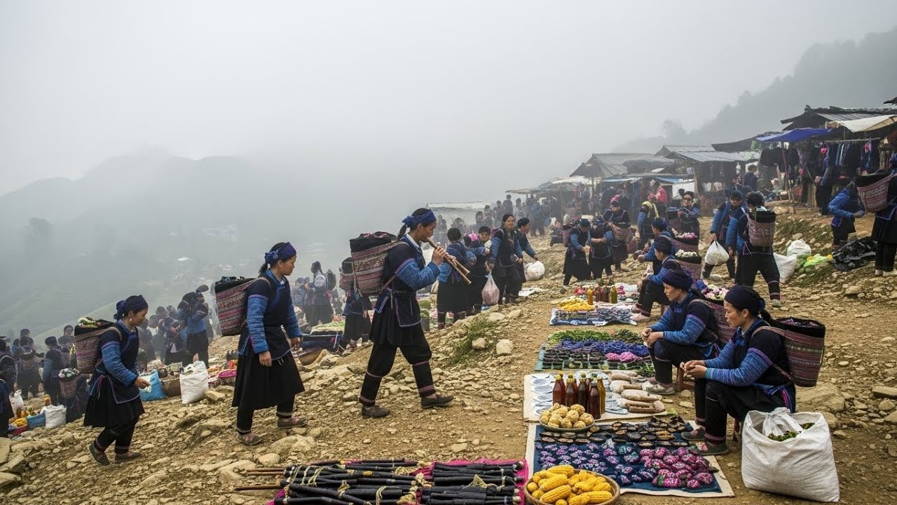 What do Vietnamese people like to buy at the market? You can find the answer at this rural market.