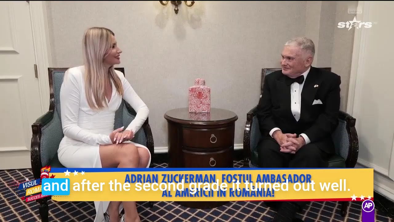 Alliance Gala: Interview with Adrian Zuckerman, former US ambassador to Romania - AntenaStars