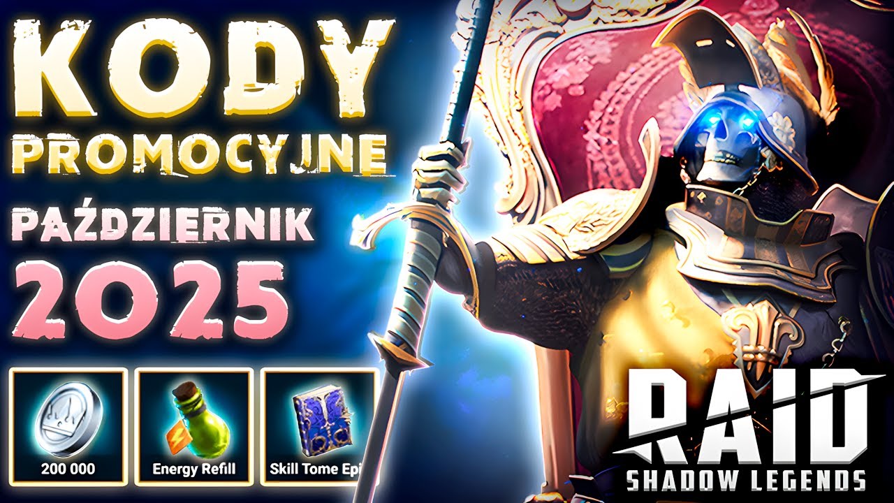 Październik 2025🎁Kody do Raid Shadow Legends ➕ Ultimate Deathknight ZA DARMO