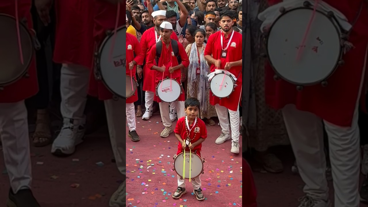Little Boy &hellip;Dhol Tasha Pathak | Ganesh Visarjan | Ganesh Chaturthi 2024 | Pune Festival vibes #viral