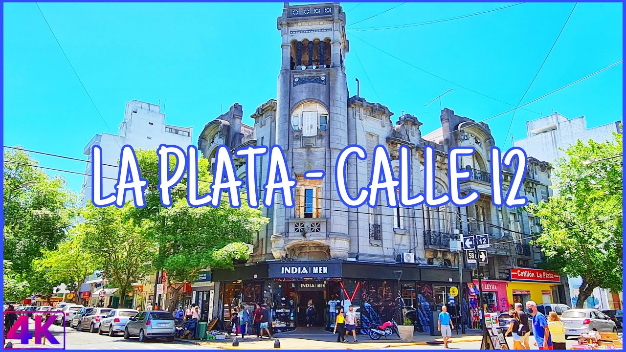 【4K】La Plata Walk, Recorriendo CALLE 12 - ZONA COMERCIAL | [La Plata, BUENOS AIRES - NAVIDAD]