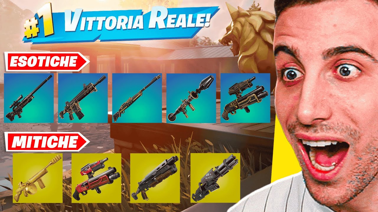 Prendo TUTTE le NUOVE Armi ESOTICHE e MITICHE dei BUNKER SEGRETI e VINCO la Partita! Fortnite ITA!