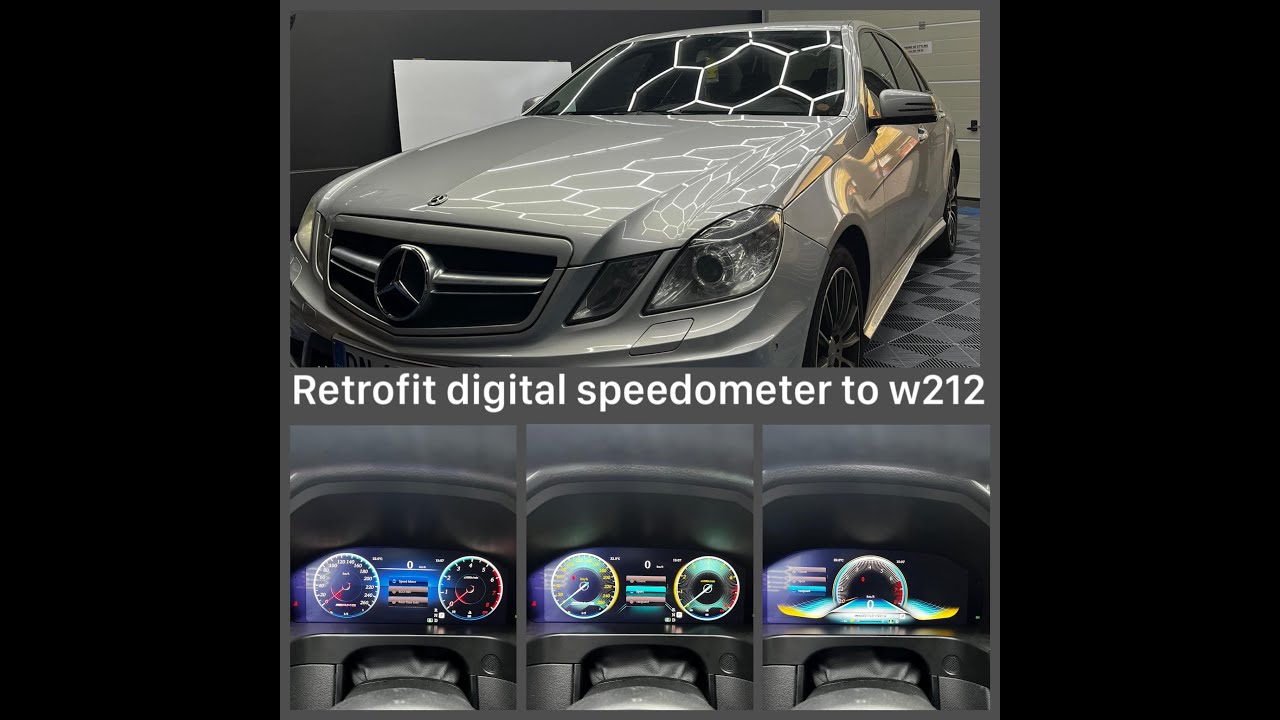 Установка полностью цифровой приборной панели MERCEDES BENZ W212