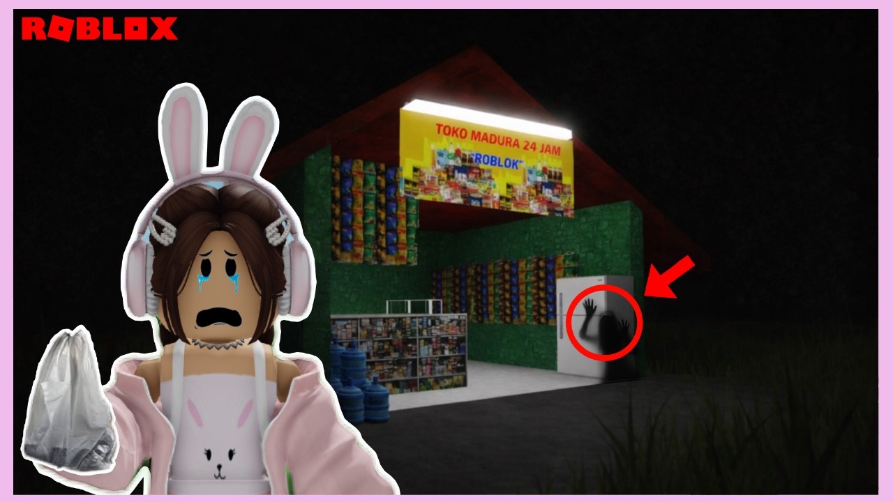 JAGA WARUNG MADURA DI MALAM HARI.. TAPI PEMBELINYA ANOMALI SEMUA?!😱 | ROBLOX