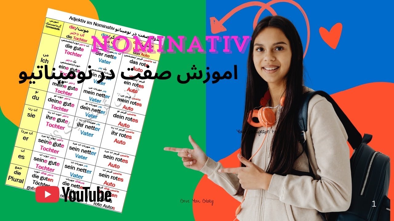 آموزش صفت در نومیناتیو 